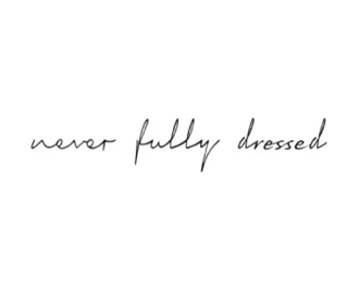 Never Fully Dressed logo – contemporary womenswear brand